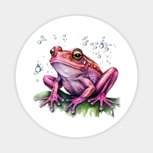 Pink Frog Magnet